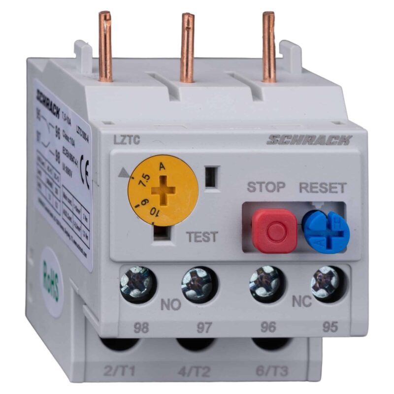 Releu termic bimetal, 7.50-10.00A, 1ND+1NI, pentru contactoare CUBICO Classic - SKU:  LZTC1000-A