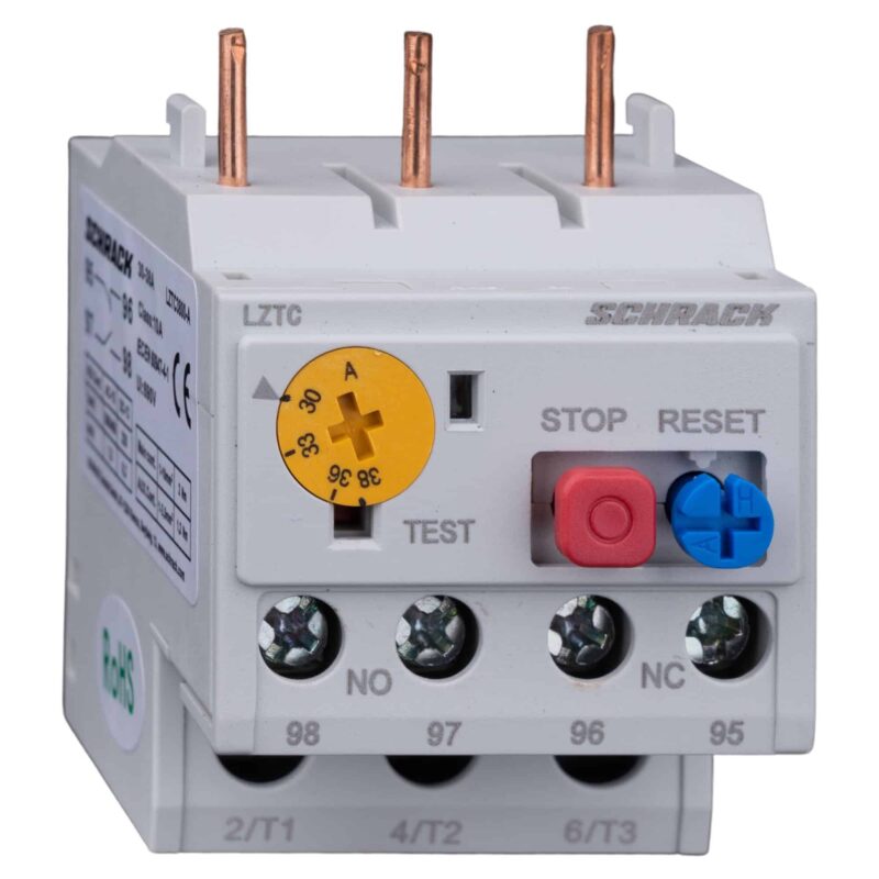 Releu termic pentru motor, 30.00-38.00A, 1ND+1NI, pentru contactoare CUBICO Classic - SKU:  LZTC3800-A