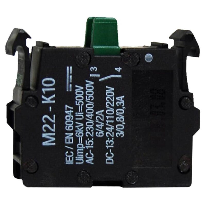 Contact auxiliar pentru buton de comanda, 1ND, fixare frontala - SKU:  MM216384