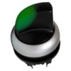 Comutator cu maneta cu revenire, 40 grade, 2 pozitii, verde - SKU:  MM216816