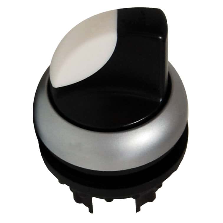 Comutator cu maneta cu retinere, 60 grade, 3 pozitii, 1-0-2, negru - SKU:  MM216872