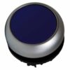 Buton comanda cu revenire, plat cu indicator luminos albastru - SKU:  MM216931