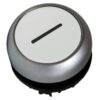 Buton comanda cu revenire, plat cu indicator luminos, alb - SKU:  MM216942