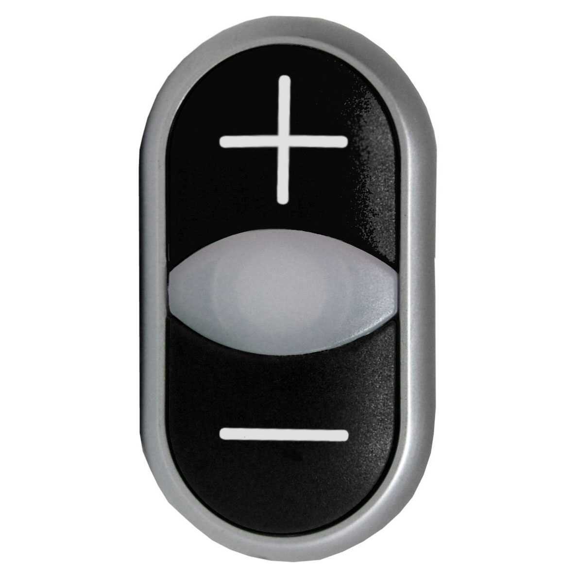Buton comanda cu revenire luminos +/- negru - SKU: MM218145