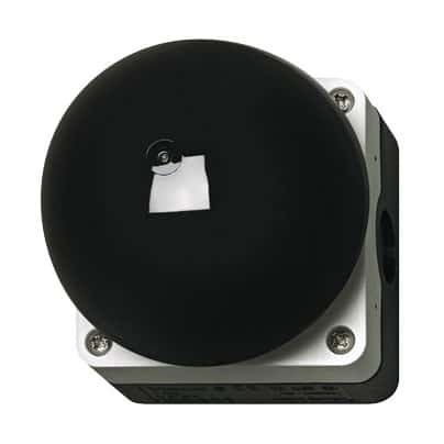 Buton comanda Schrack, calibru mare, negru/galben, ciuperca avarie cu revenire, 1ND+1NI - SKU:  MM229749