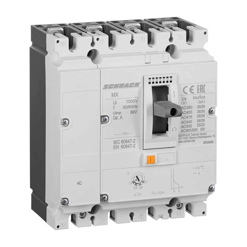 Intreruptor automat MCCB, marime 1, 4P, 36kA, fix, 32A - SKU:  MX132441