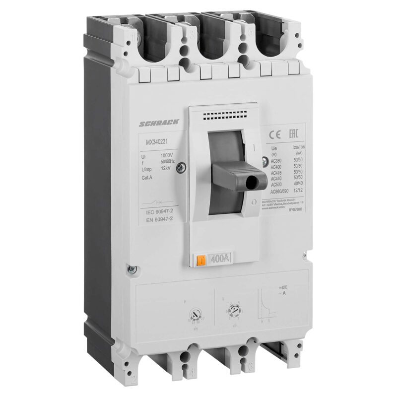 Intrerupator automat MCCB 3P 400A 50kA fix - SKU:  MX340231