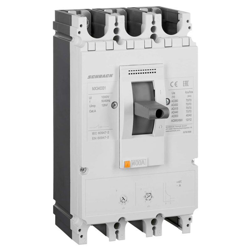 Intreruptor automat MCCB marime 3, 3P, 70kA, fix, 400A - SKU:  MX340331