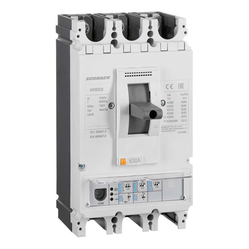 Intreruptor automat MCCB marime 3, 3P, 50kA, 630A, fix - SKU:  MX363232