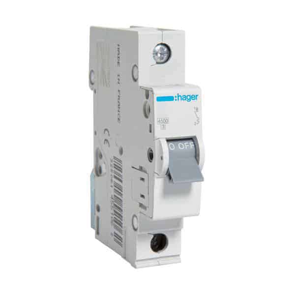 Siguranta automata monopola 4A curba C 4,5kA - SKU:  MY104