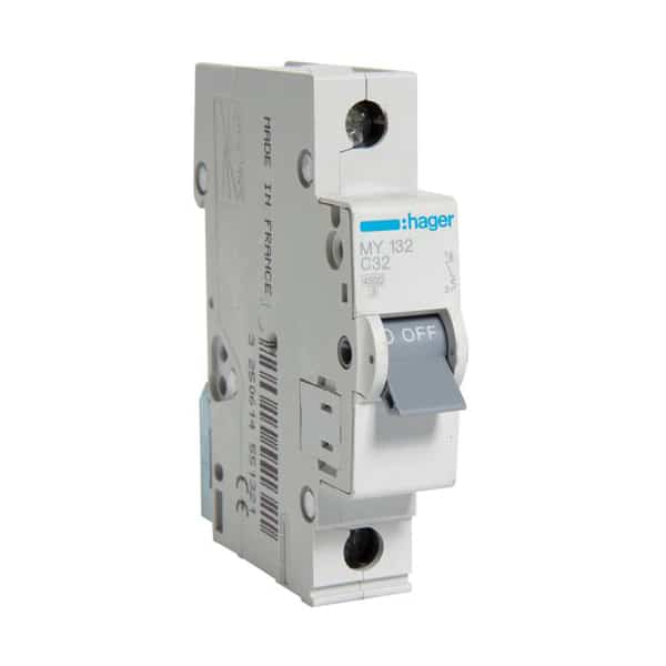 Disjunctor monopolar 32A, curba C, 4.5kA - SKU:  MY132