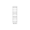 Panou Distributie 7x12 Module, 1050mm, Latime 250mm - SKU:  ZSD-V17G