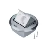 Priza de podea runda din placa slefuita inox Rastec 45 U si RJ45 - SKU:  BSRRJ45R45E