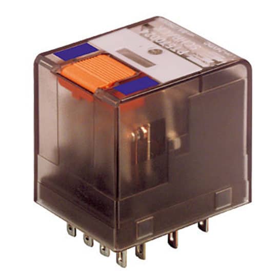 Releu intermediar 14 pini, 24VDC, 6A, 4 contacte comutatoare - SKU:  PT570024