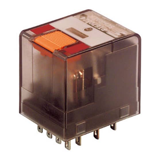 Releu intermediar 14 pini, 4 contacte comutatoare, 24VAC, 6A - SKU:  PT570524