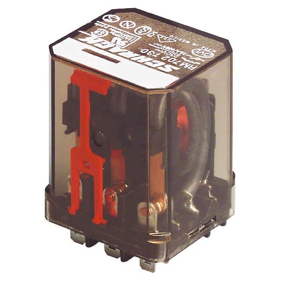 Releu de putere 3 contacte 16A 400V AC cu 11 fastoane - SKU:  RM732900