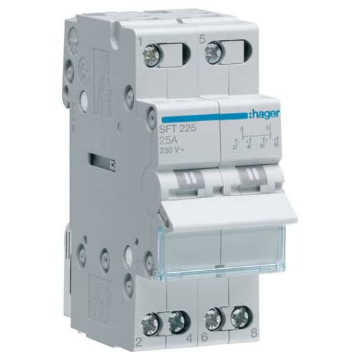 Comutator bipolar 1-0-2, 25A, 230VAC, IP20 - SKU:  SFT225