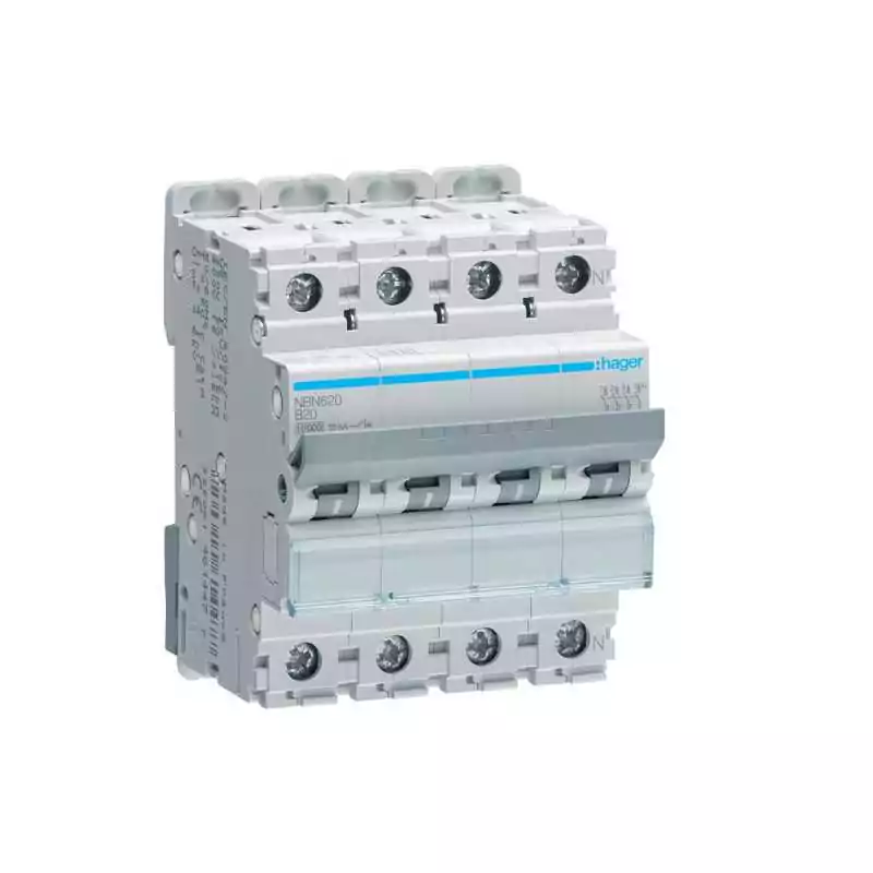 Siguranta automata magneto-termica 3P+N 20A Curba B 10kA/15kA - SKU:  NBN620