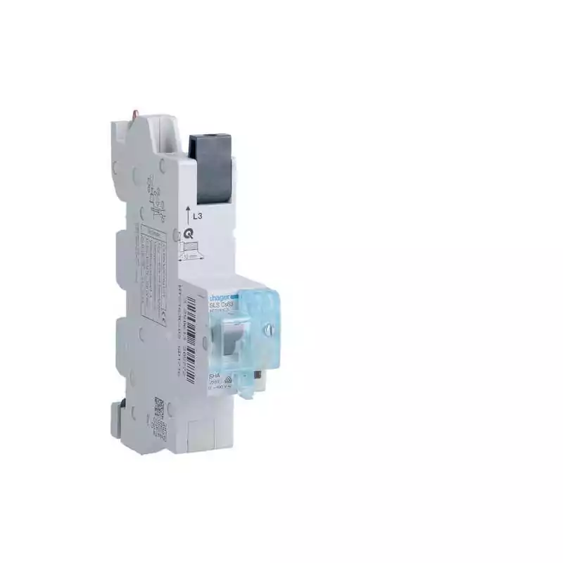 Siguranta automata selectiva 1 Pol Caracteristica C 63A Montaj Ras Cupru QuickConnect L3 - SKU:  HTS163C3