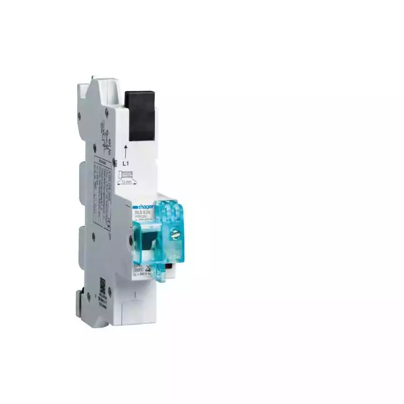 Siguranta automata selectiva 1 Pol Car. E 25A Montaj Ras. Cupru QuickConnect - SKU:  HTS125E