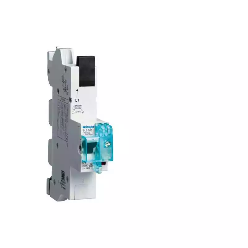 Siguranta automata selectiva 1P Curba E 63A Montaj Ras Cupru QuickConnect - SKU:  HTS163E