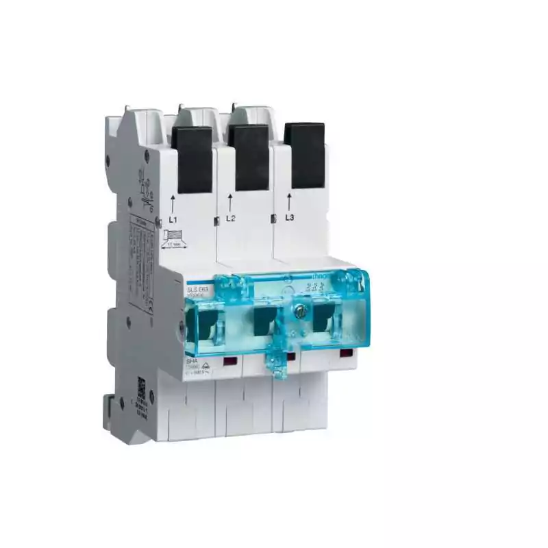 Siguranta automata selectiva 3 Poli 63A Caracteristica E Montaj Ras Cupru - SKU:  HTS363E