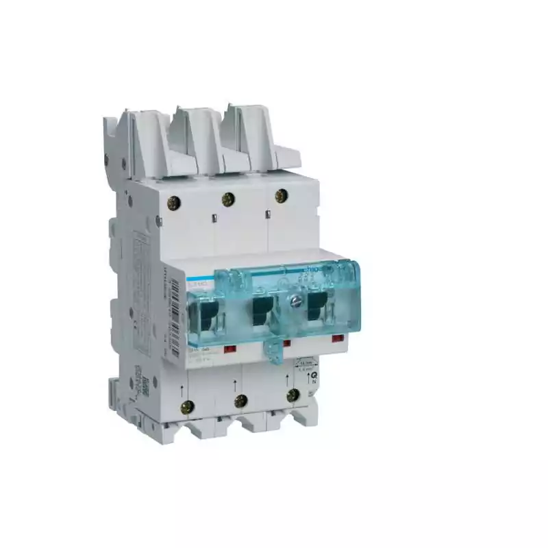 Siguranta automata selectiva 3 Poli 80A Caracteristica E Montaj Ras Cupru QuickConnect - SKU:  HTS380E