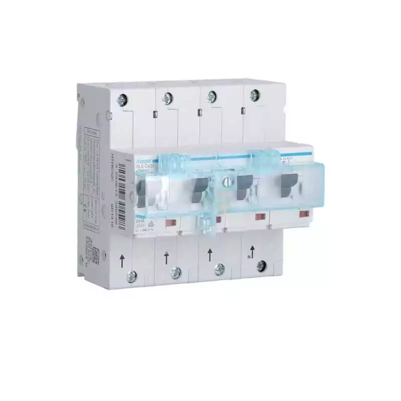 Siguranta automata selectiva 4 Poli 3P+N Curba C 32A Montaj Sina DIN - SKU:  HTN632C