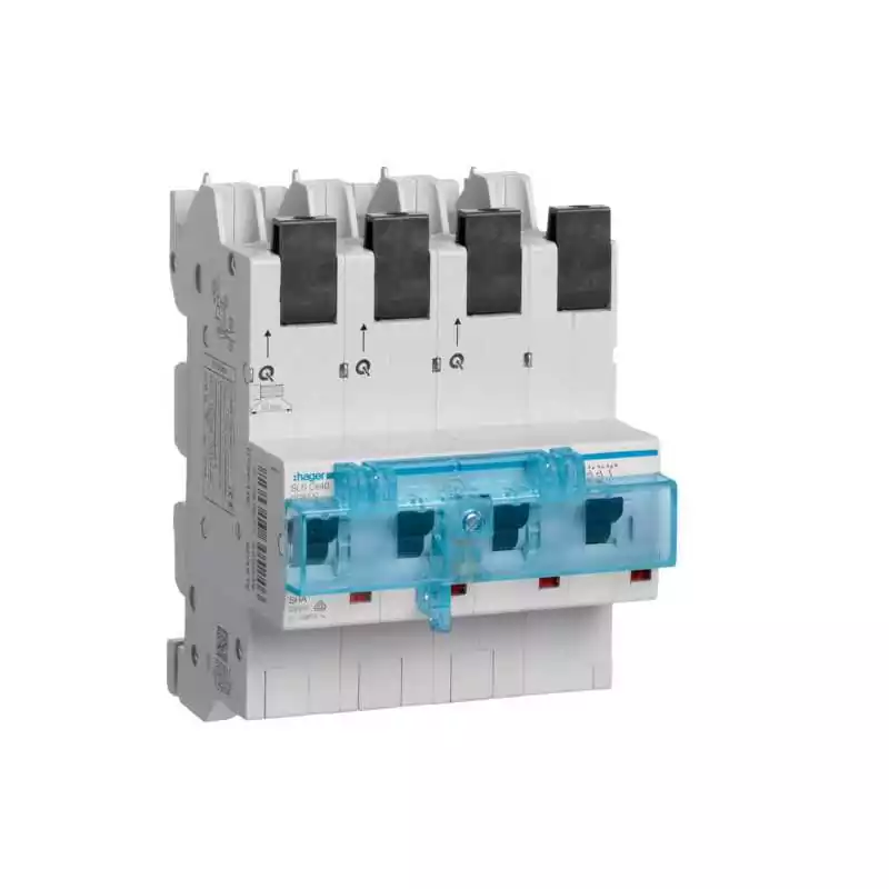 Siguranta automata selectiva 4 Poli 3P+N Caracteristica C 40A Montaj Ras Cupru QuickConnect - SKU:  HTS640C