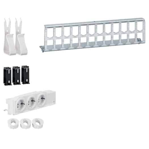 Set multimedia univers cu bloc 3 prize Schuko si patch panel 24xRJ45 - SKU:  UM00M4