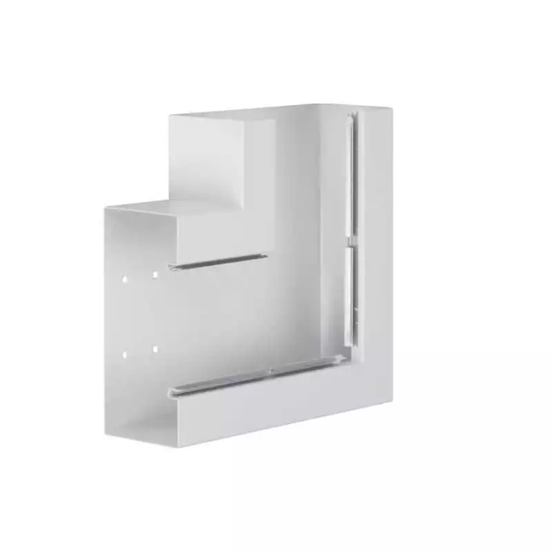 Unghi din profil de baza BRS 100x210 OT 120mm tabla otel alb - SKU:  BRS1002105B9010