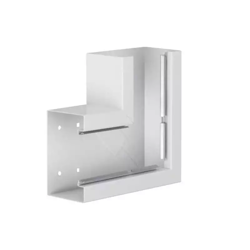 Unghi din profil de baza BRS 85x130mm OT 80mm din tabla de otel alb - SKU:  BRS8513059010