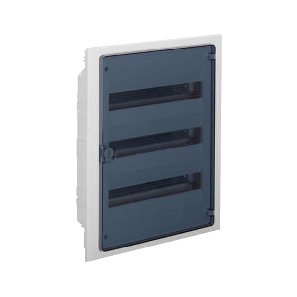 Tablou electric PVC incastrat, 54 module, 3X18, IP40, cu usa transparenta - SKU:  VF318TD