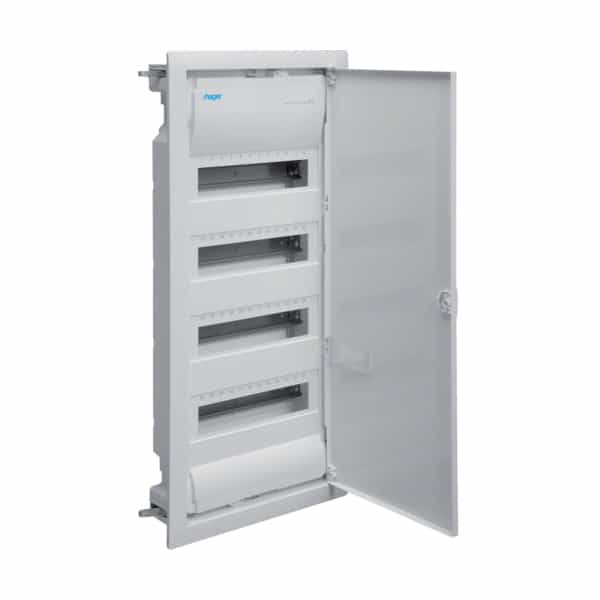 Tablou electric metalic incastrat, 48 module, IP30 - SKU:  VH48NE