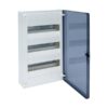 Tablou electric PVC 36 module 3x12 aplicat IP40 cu usa transparenta - SKU:  VS312TD