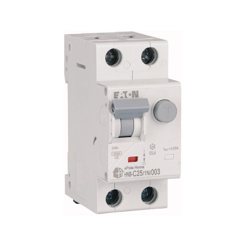 Siguranta diferentiala Eaton 1P+N 25A 30mA HNB-C25/1N/003 - SKU:  195129