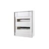 Cofret modular aplicat 24 module, 2 randuri, fara usa, IP30, RAL9010 - SKU: BK003122