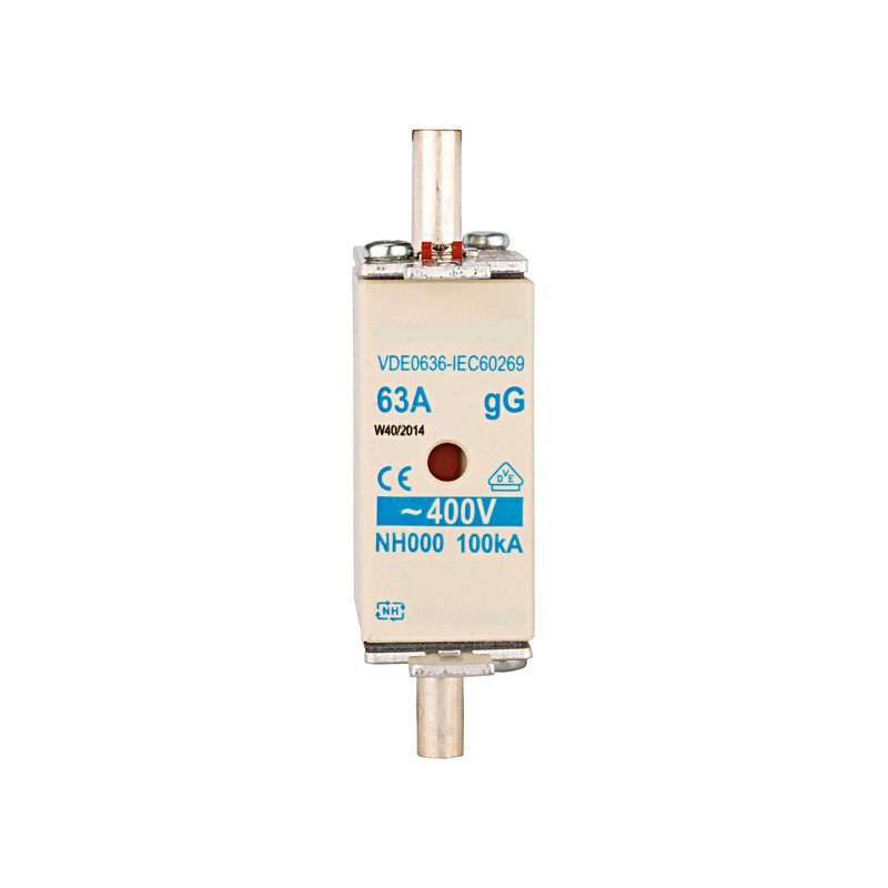 Soclu portfuzibil NH00, 63A, montaj contrap, M8+brida - SKU:  ISP00063
